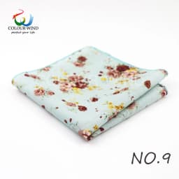 Top Cotton Pocket Square Fashion Flower Suit Ties For Men Paisley Shirt Handkerchief 22*22CM Wedding Towel Ladies Hankies Gift