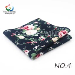 Top Cotton Pocket Square Fashion Flower Suit Ties For Men Paisley Shirt Handkerchief 22*22CM Wedding Towel Ladies Hankies Gift