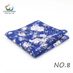 Top Cotton Pocket Square Fashion Flower Suit Ties For Men Paisley Shirt Handkerchief 22*22CM Wedding Towel Ladies Hankies Gift