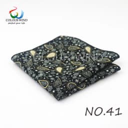 Top Cotton Pocket Square Fashion Flower Suit Ties For Men Paisley Shirt Handkerchief 22*22CM Wedding Towel Ladies Hankies Gift