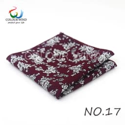 Top Cotton Pocket Square Fashion Flower Suit Ties For Men Paisley Shirt Handkerchief 22*22CM Wedding Towel Ladies Hankies Gift
