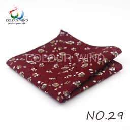 Top Cotton Pocket Square Fashion Flower Suit Ties For Men Paisley Shirt Handkerchief 22*22CM Wedding Towel Ladies Hankies Gift