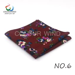 Top Cotton Pocket Square Fashion Flower Suit Ties For Men Paisley Shirt Handkerchief 22*22CM Wedding Towel Ladies Hankies Gift