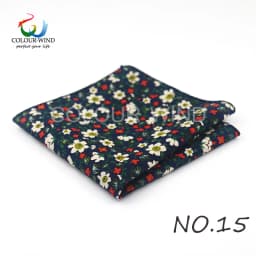Top Cotton Pocket Square Fashion Flower Suit Ties For Men Paisley Shirt Handkerchief 22*22CM Wedding Towel Ladies Hankies Gift