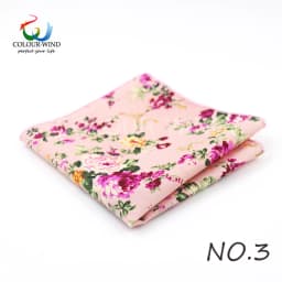 Top Cotton Pocket Square Fashion Flower Suit Ties For Men Paisley Shirt Handkerchief 22*22CM Wedding Towel Ladies Hankies Gift