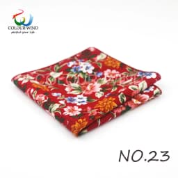 Top Cotton Pocket Square Fashion Flower Suit Ties For Men Paisley Shirt Handkerchief 22*22CM Wedding Towel Ladies Hankies Gift