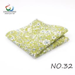 Top Cotton Pocket Square Fashion Flower Suit Ties For Men Paisley Shirt Handkerchief 22*22CM Wedding Towel Ladies Hankies Gift