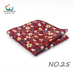 Top Cotton Pocket Square Fashion Flower Suit Ties For Men Paisley Shirt Handkerchief 22*22CM Wedding Towel Ladies Hankies Gift