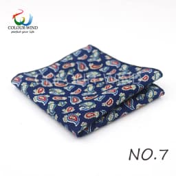 Top Cotton Pocket Square Fashion Flower Suit Ties For Men Paisley Shirt Handkerchief 22*22CM Wedding Towel Ladies Hankies Gift