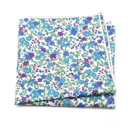 Fashionable Men's 25cm Floral Cotton Handkerchief Casual Color Printed Scarf Suit Shirt Accessories Wedding Gift