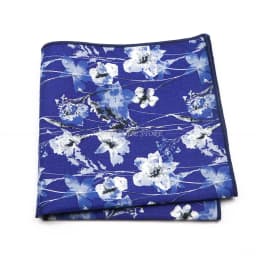 Fashionable Men's 25cm Floral Cotton Handkerchief Casual Color Printed Scarf Suit Shirt Accessories Wedding Gift