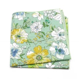 Fashionable Men's 25cm Floral Cotton Handkerchief Casual Color Printed Scarf Suit Shirt Accessories Wedding Gift