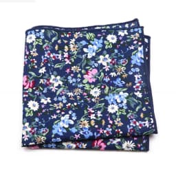 Fashionable Men's 25cm Floral Cotton Handkerchief Casual Color Printed Scarf Suit Shirt Accessories Wedding Gift