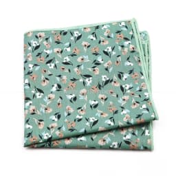 Fashionable Men's 25cm Floral Cotton Handkerchief Casual Color Printed Scarf Suit Shirt Accessories Wedding Gift