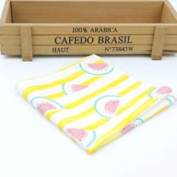 Kids Handkerchief Scarves Vintage Cotton Hankies Men's Pocket Square Children Dog Duck Animal Fruit Handkerchiefs