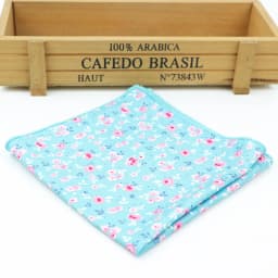 Kids Handkerchief Scarves Vintage Cotton Hankies Men's Pocket Square Children Dog Duck Animal Fruit Handkerchiefs