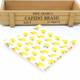 Kids Handkerchief Scarves Vintage Cotton Hankies Men's Pocket Square Children Dog Duck Animal Fruit Handkerchiefs