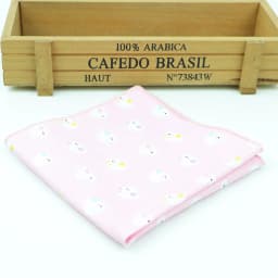 Kids Handkerchief Scarves Vintage Cotton Hankies Men's Pocket Square Children Dog Duck Animal Fruit Handkerchiefs