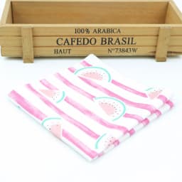 Kids Handkerchief Scarves Vintage Cotton Hankies Men's Pocket Square Children Dog Duck Animal Fruit Handkerchiefs