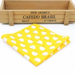 Kids Handkerchief Scarves Vintage Cotton Hankies Men's Pocket Square Children Dog Duck Animal Fruit Handkerchiefs