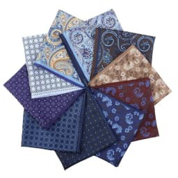  Tailor Smith 11.81x11.81 inch Pocket Squares Paisley Men's Handkerchief for Suit Accessories Wedding Business Banquet Gift