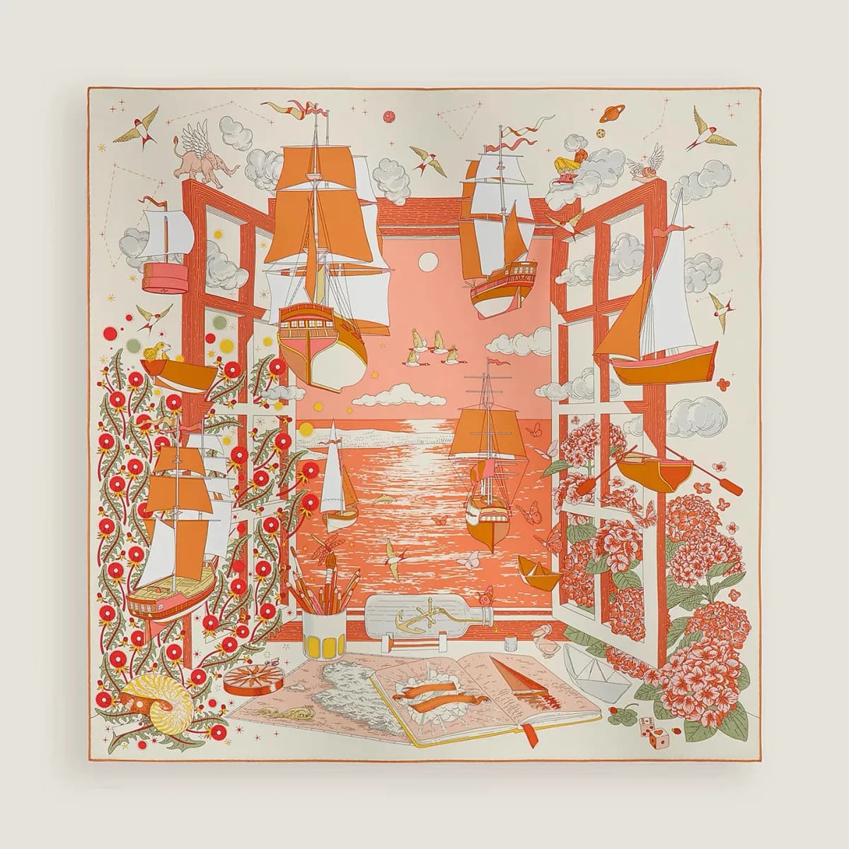Elegant Spring New 18 Momme Silk Scarf Fashionable Versatile Silk Twill Scarf for All Seasons Women's Fashion Accessory