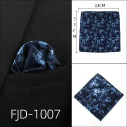 33*33cm Anchor Polka Dot Paisley Floral Big Handkerchief Satin Men Hanky Fashion Wedding Party Pocket Square Print Accessory