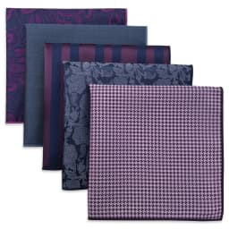 5 PCS Luxury Mens Pocket Square Set Handkerchief Assorted Paisley Floral Print Striped Hanky Suit Gentlemen Wedding Gift Vintage