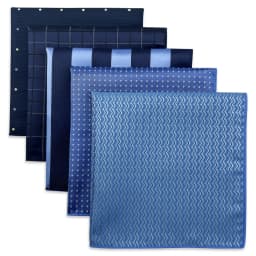5 PCS Luxury Mens Pocket Square Set Handkerchief Assorted Paisley Floral Print Striped Hanky Suit Gentlemen Wedding Gift Vintage