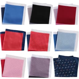 Tailor Smith Men's Luxury Suit Pocket Squares 30x30cm Large Size Business Printed Floral Paisley Solid Dot Hankies Chest Towel