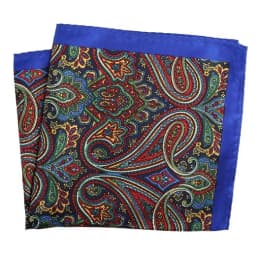 Tailor Smith Luxury 33X33 cm Large Handkerchief Paisley Floral Polka Dot Pocket Squares Microfiber Screen Printing Men Hankies