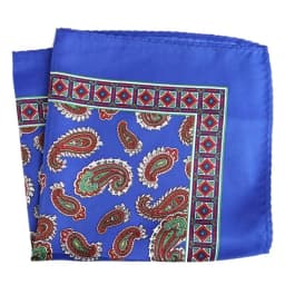 Tailor Smith Luxury 33X33 cm Large Handkerchief Paisley Floral Polka Dot Pocket Squares Microfiber Screen Printing Men Hankies