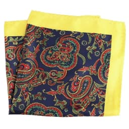 Tailor Smith Luxury 33X33 cm Large Handkerchief Paisley Floral Polka Dot Pocket Squares Microfiber Screen Printing Men Hankies