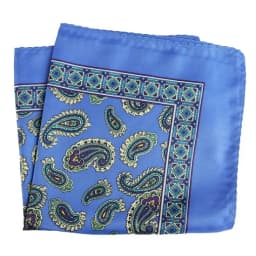 Tailor Smith Luxury 33X33 cm Large Handkerchief Paisley Floral Polka Dot Pocket Squares Microfiber Screen Printing Men Hankies