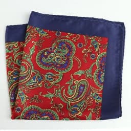 Tailor Smith Luxury 33X33 cm Large Handkerchief Paisley Floral Polka Dot Pocket Squares Microfiber Screen Printing Men Hankies