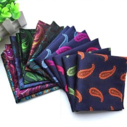 30 Colors 25*25cm Men's Business Suits Pocket Square Handkerchiefs for Wedding Fashion Paisley Dot Hankies Mens Pocket Towel