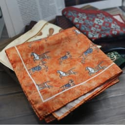 Vintage Print Pocket Square Men's Formal Handkerchief for Suit Tuxedo & Business Wear Elegant Orange Patterned Chest Scarf