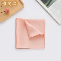 Natural 35cm Pure Silk Mans Pocket Square Handkerchief 100% Mulberry Silk Pocket Towel Hand Hanjin Sudaria