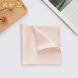 Natural 35cm Pure Silk Mans Pocket Square Handkerchief 100% Mulberry Silk Pocket Towel Hand Hanjin Sudaria