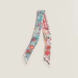 New HK2025 Small Post Twill Silk Scarf 100 Silk Handle Bag Tying Ribbon Hair Bundling Belt Drifting Band