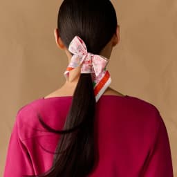 New HK2025 Small Post Twill Silk Scarf 100 Silk Handle Bag Tying Ribbon Hair Bundling Belt Drifting Band