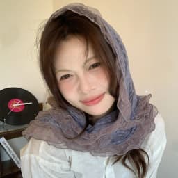 Spring Summer Fashionable Vintage Long Thin Silk Scarf Women's Neck Warmer Lightweight Breathable Folded Versatile Headscarf