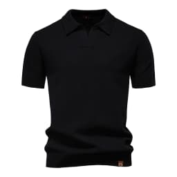 AIOPESON Men's Summer Breathable Polo Shirt Short Sleeve Solid Color Casual Polo Shirts for Men Lightweight Stretch Polo 