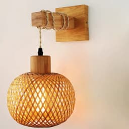 Retro Hand Woven Bamboo Chandelier Chinese Style Droplight Hotel Bedroom Living Room Art Decor Hanging Lamp Indoor Pendant Light