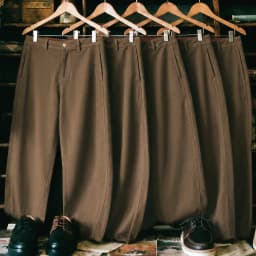 Maden Men's Heavyweight Khaki Workwear Pants Vintage Bootcut Wide Leg Trousers Baggy Fit Casual Streetwear American Retro