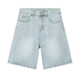 IEFB Summer Men's Casual Jeans Shorts Loose Mid High Waist Fashion Knee Lenght Denim Short Pants Vintage Male New Korean 9A8588