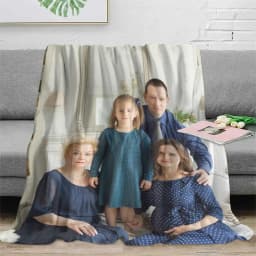 1Pc Custom Photo Blanket,Custom Flannel Blanket with Photo,Custom Picture Blanket,Custom Photo Blanket for Home,Custom Image
