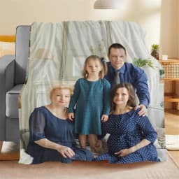 1Pc Custom Photo Blanket,Custom Flannel Blanket with Photo,Custom Picture Blanket,Custom Photo Blanket for Home,Custom Image