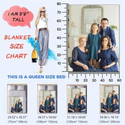 1Pc Custom Photo Blanket,Custom Flannel Blanket with Photo,Custom Picture Blanket,Custom Photo Blanket for Home,Custom Image