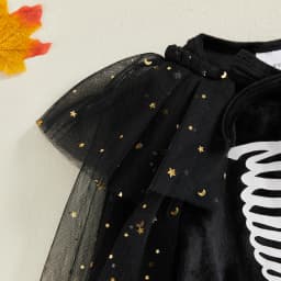 Toddler Baby Girl Halloween Costume Spider Witch Black Dress Long Sleeve Orange Tulle Tutu Skirt Cute Fall Halloween Clothes